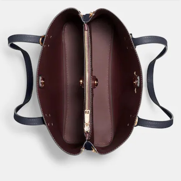 Authentic COACH 1941 double faced leather snap zip Satchel/Crossbody - Picture 14 of 14